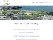 Tablet Screenshot of lundconsulting.com